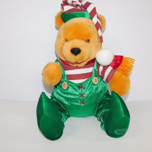 Disney Winnie the Pooh as Elf 13" Christmas Plush Stuffed Toy Holidays - Picture 2 of 6